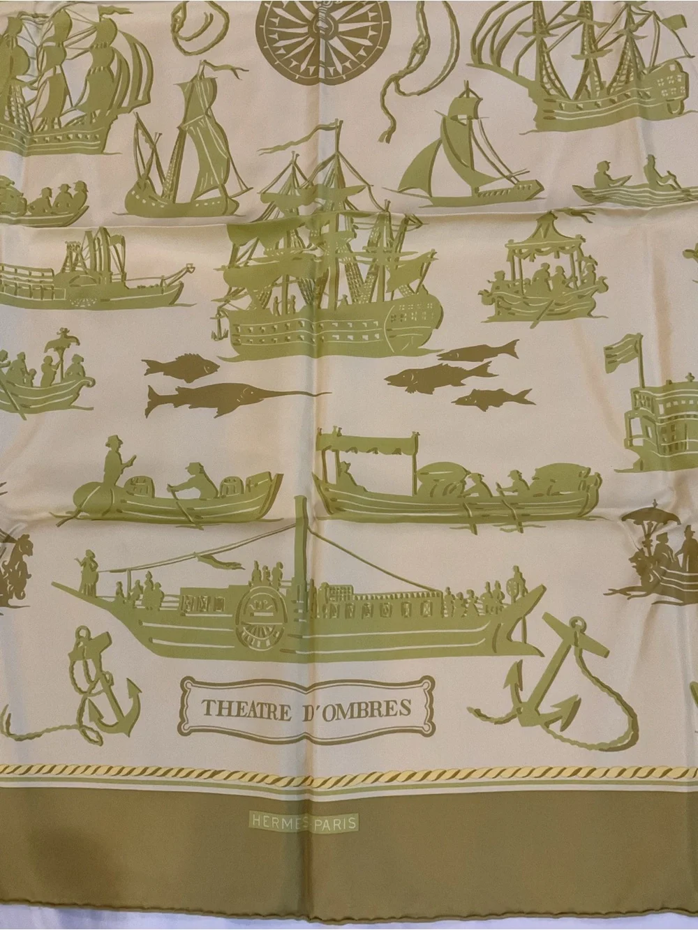 Hermes Theatre D’Ombres Silk Scarf